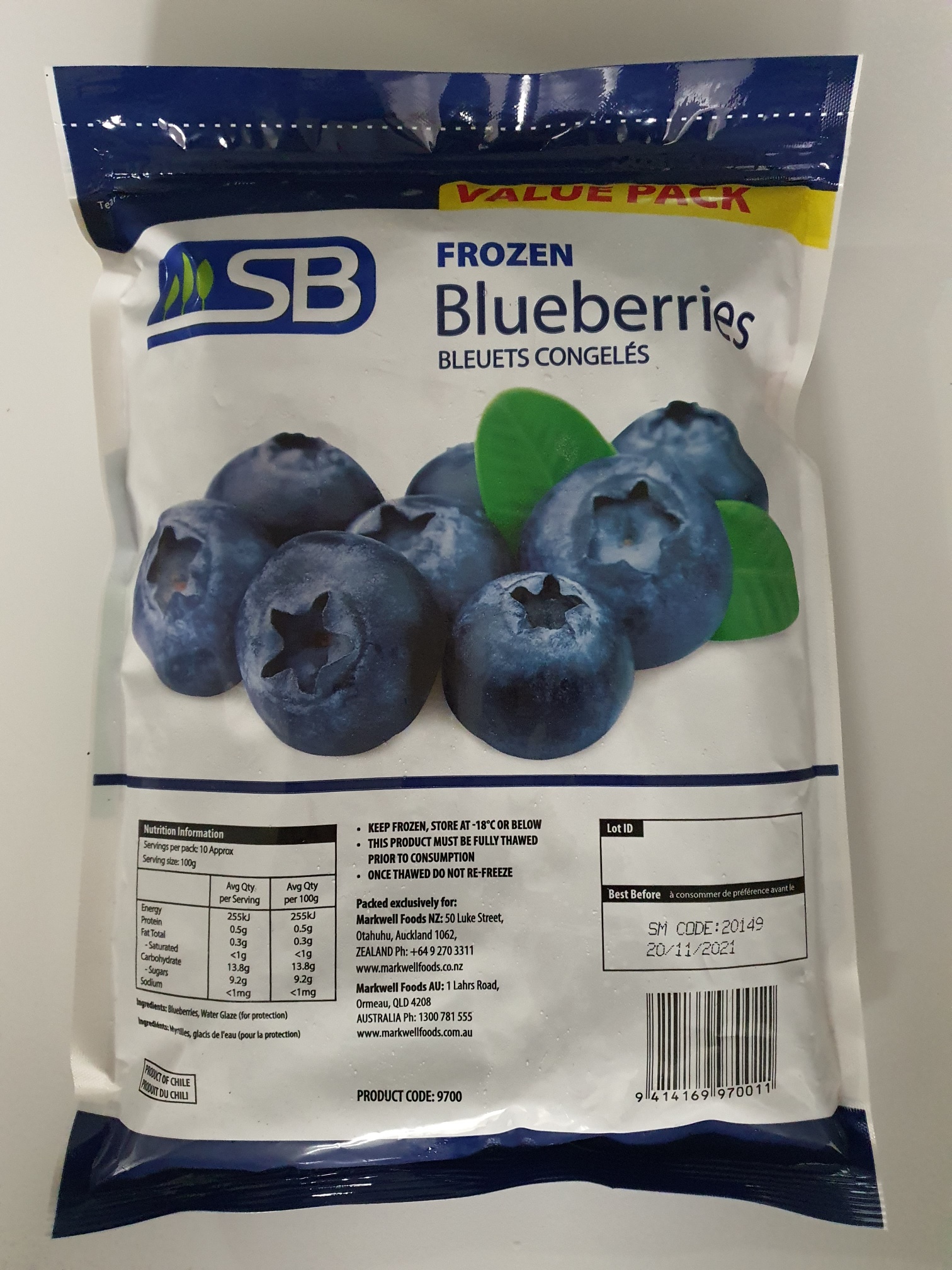 Blueberries Frozen