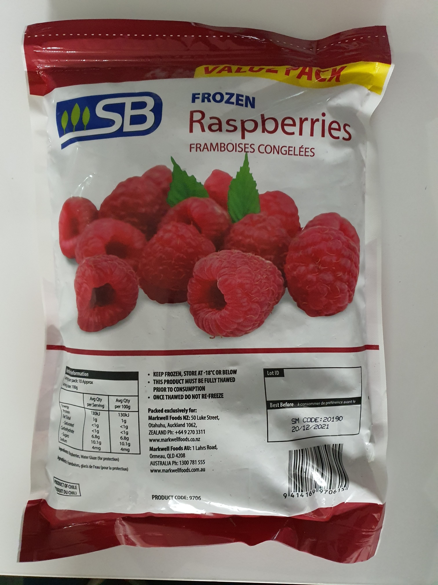 Frozen Berry Raspberry
