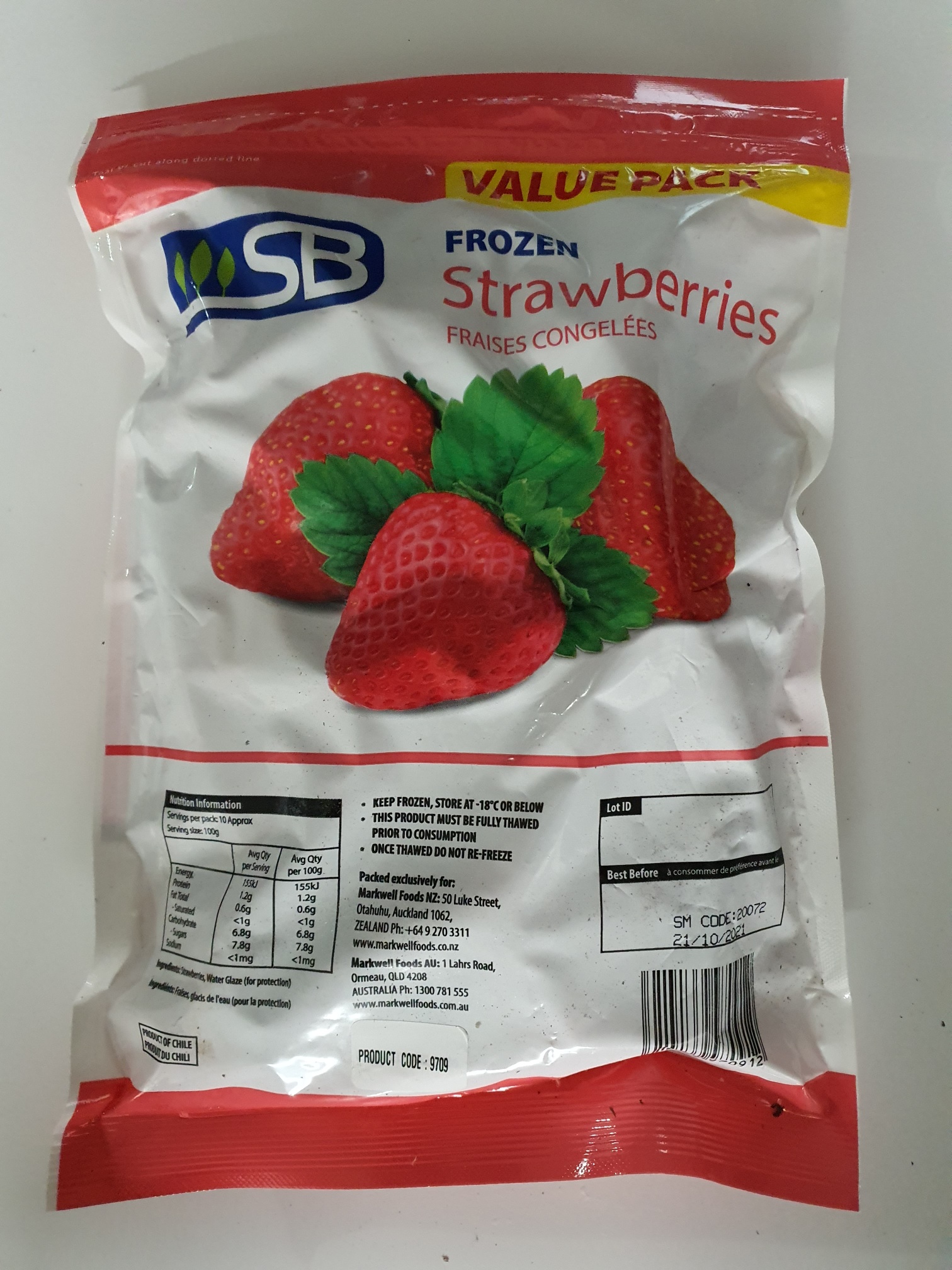 Strawberries Frozen